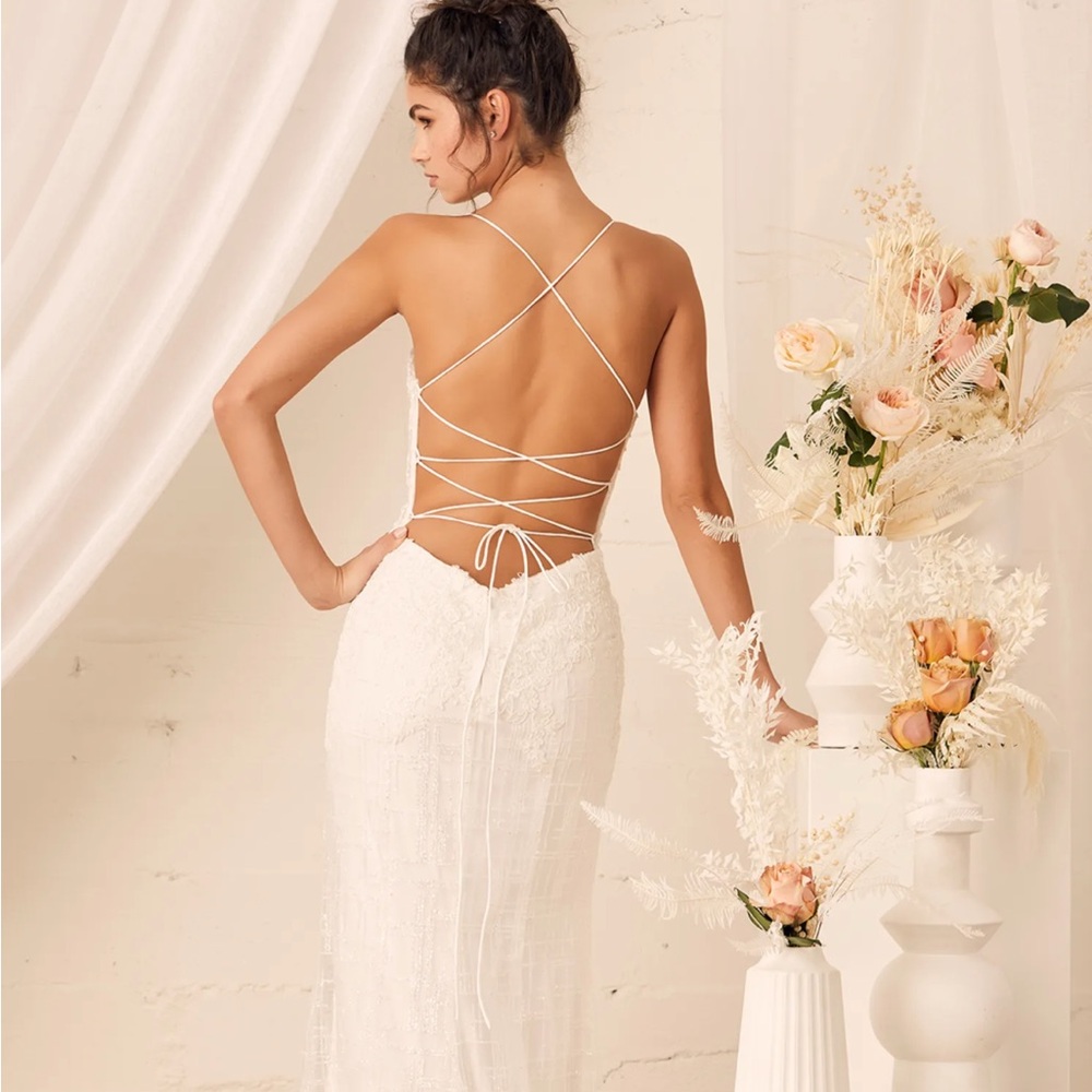 Lulus Luxury Bridal Dress Xs